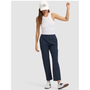 Cozy Earth Women's Always Cropped Pant Size Small Navy Blue
